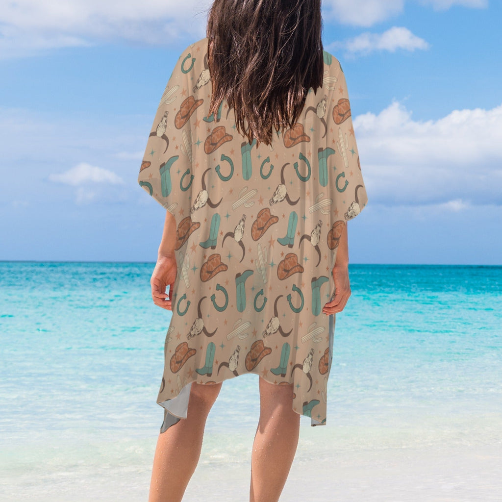 Baha Ranch Totally Western Duster Kimono Coverup Baha Ranch Western Wear