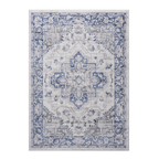 NAAR MARFI Collection 2X3 Blue / Grey / Oriental Doormat Rug