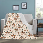 Rodeo Cowboy Throw Blanket Ultra-Soft Micro Fleece Blanket 60" x 80" Made in America Baha Ranch Western Wear