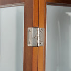 Lighted Curio Cabinet with Adjustable Shelves, Mirrored Back, and Tempered Glass Doors, 6-Tier Walnut Finish