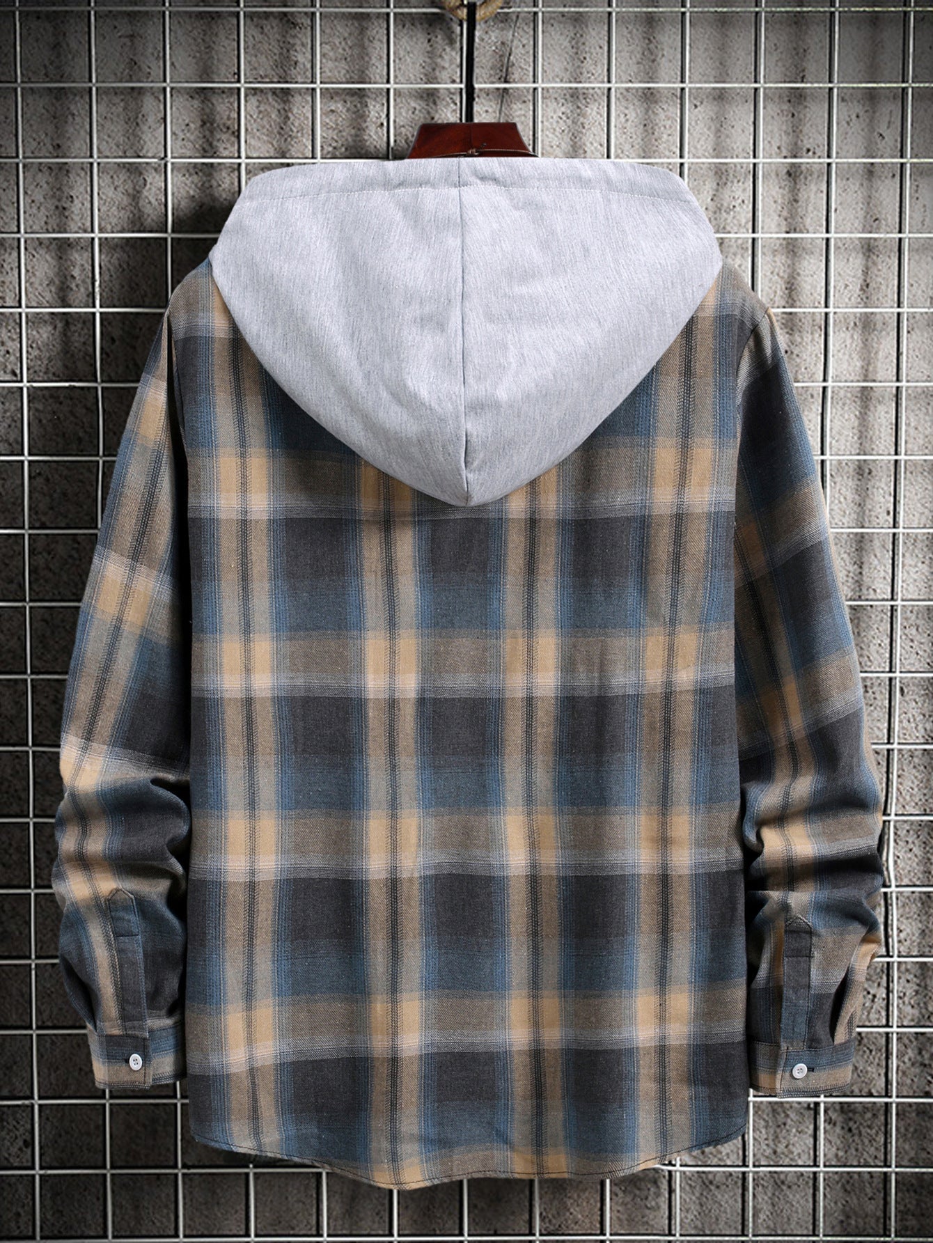 Loose Long-sleeved Blouse Plus Size Checkered Shirt