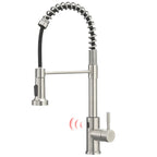 Touchless Kitchen Faucet,Hands Free Automatic Smart Kitchen Faucet Black Smart Kitchen Faucet
