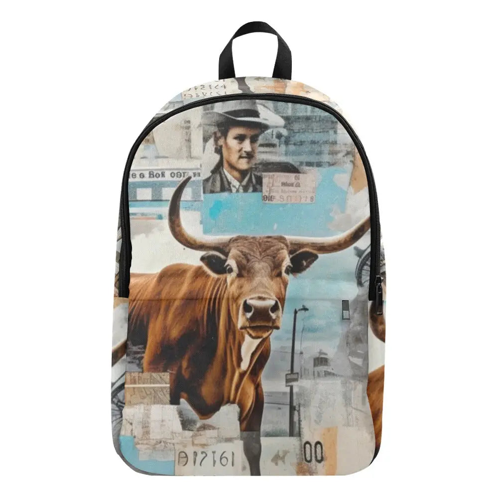 Vintage Bull Collage Western Backpack Baha Ranch Western Wear