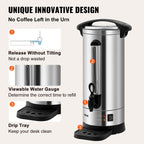 Commercial Coffee Urn 110 Cup Stainless Steel Coffee Dispenser Fast Brew