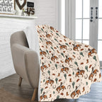 Rodeo Cowboy Throw Blanket Ultra-Soft Micro Fleece Blanket 60" x 80" Made in America Baha Ranch Western Wear