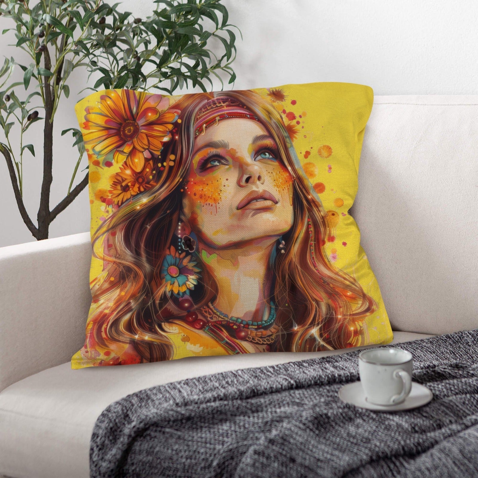 Retro Girl Pillow Case Made in America Baha Ranch Western Wear