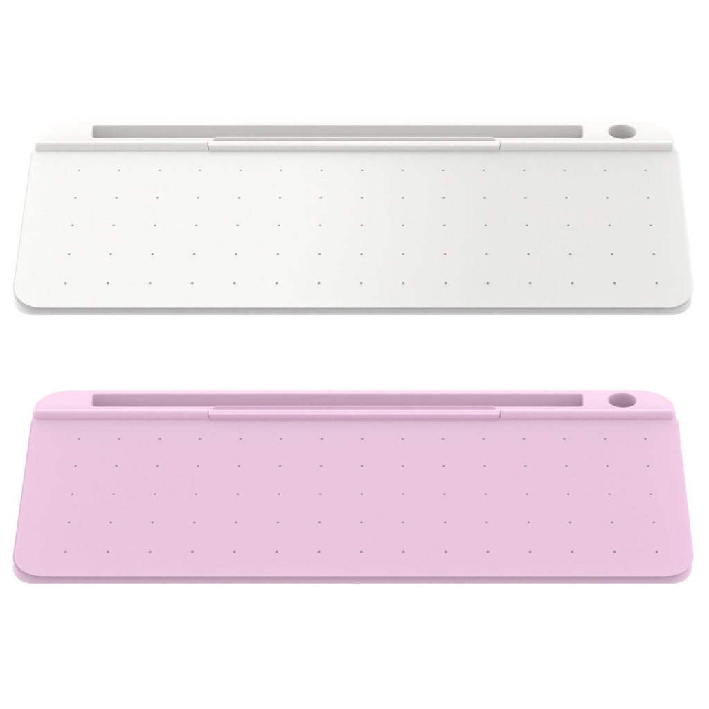 Computer Desktop Keyboard Portable Erasable Message Note Board Office Storage Box