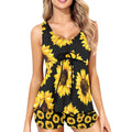 Baha Ranch Sunflowers Tankini & Boy Shorts Swim Set Baha Ranch Western Wear