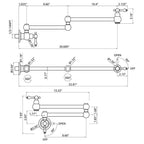 Pot Filler Faucet Wall Mount