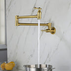 Wall Mount Folding Kitchen Pot Filler Faucet
