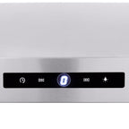Under Cabinet Range Hood, Dual Motors Ductless Kitchen Stove Vent, Stainless Steel Permanent Filter with 3-Speed Exhaust Fan, 2 Baffle Filters, LED Lights, Touch Control Panel, Silver (30 inch)