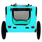 Pet Bike Trailer Dog Cart for Bicycle,Suitable for Small and Medium Pets, Easy Folding Cart Frame, Quick Release Wheel, Non-Slip Floor, Internal Leash