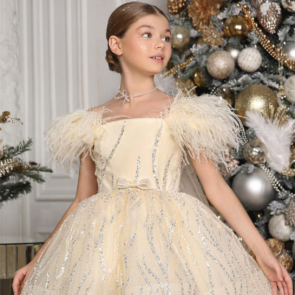Fashion Personalized Christmas Girl's Dress