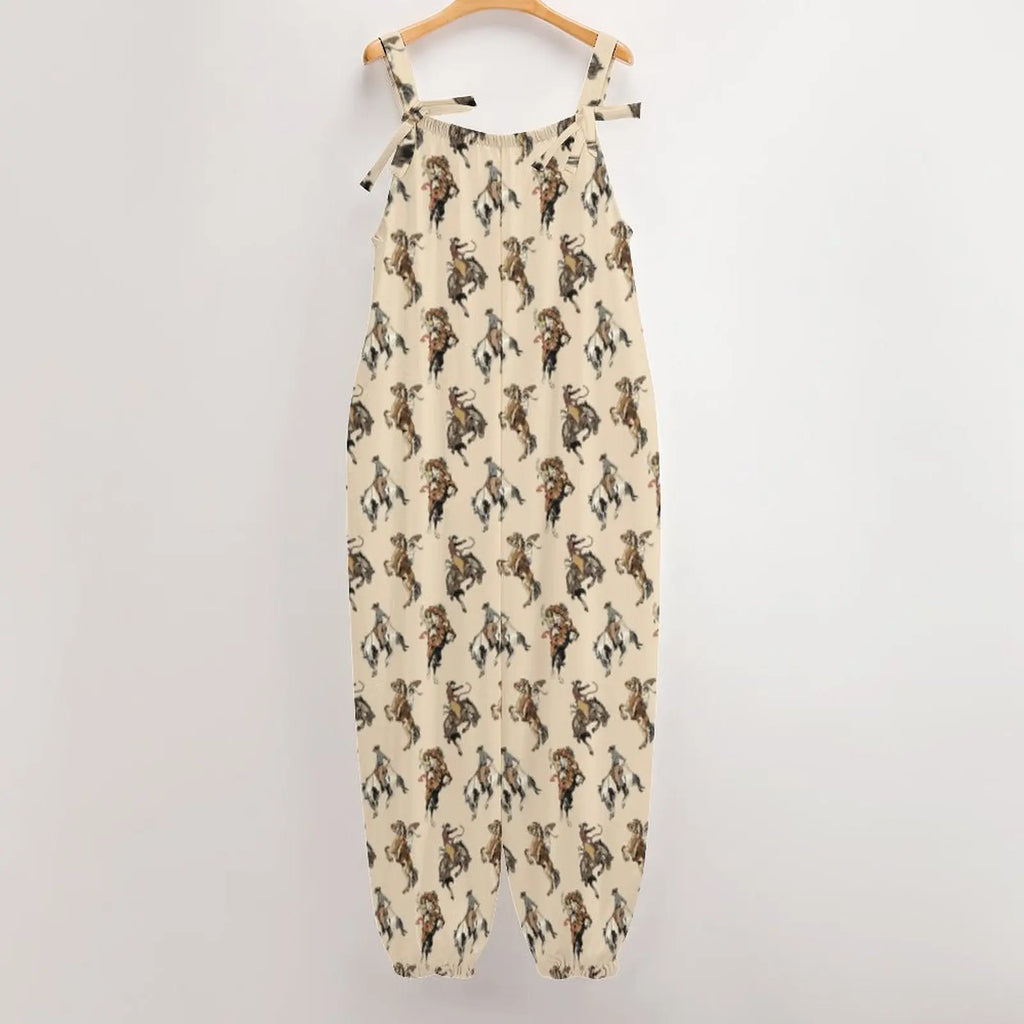 Vintage Cowgirl Relaxed Fit Overalls Jumpsuit Baha Ranch Western Wear