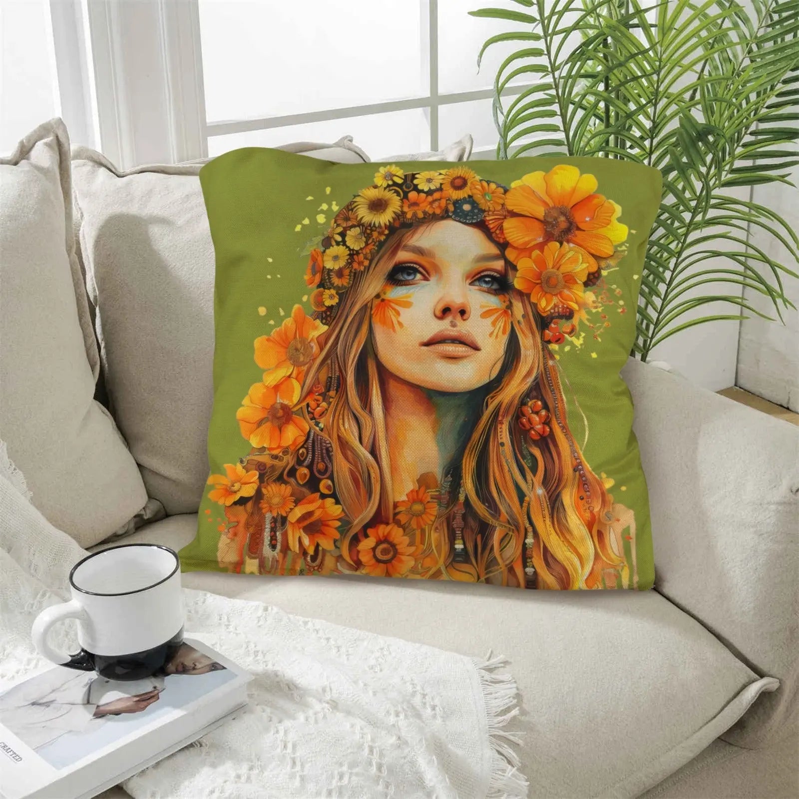 Boho Girl Pillow Case Made in America Baha Ranch Western Wear