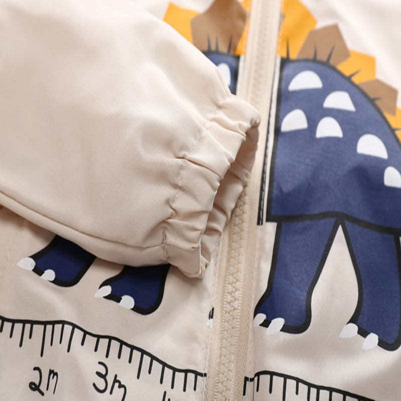 Children's dinosaur cartoon coat