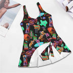Baha Ranch Vegas Neon Skirted Swimsuit Baha Ranch Western Wear