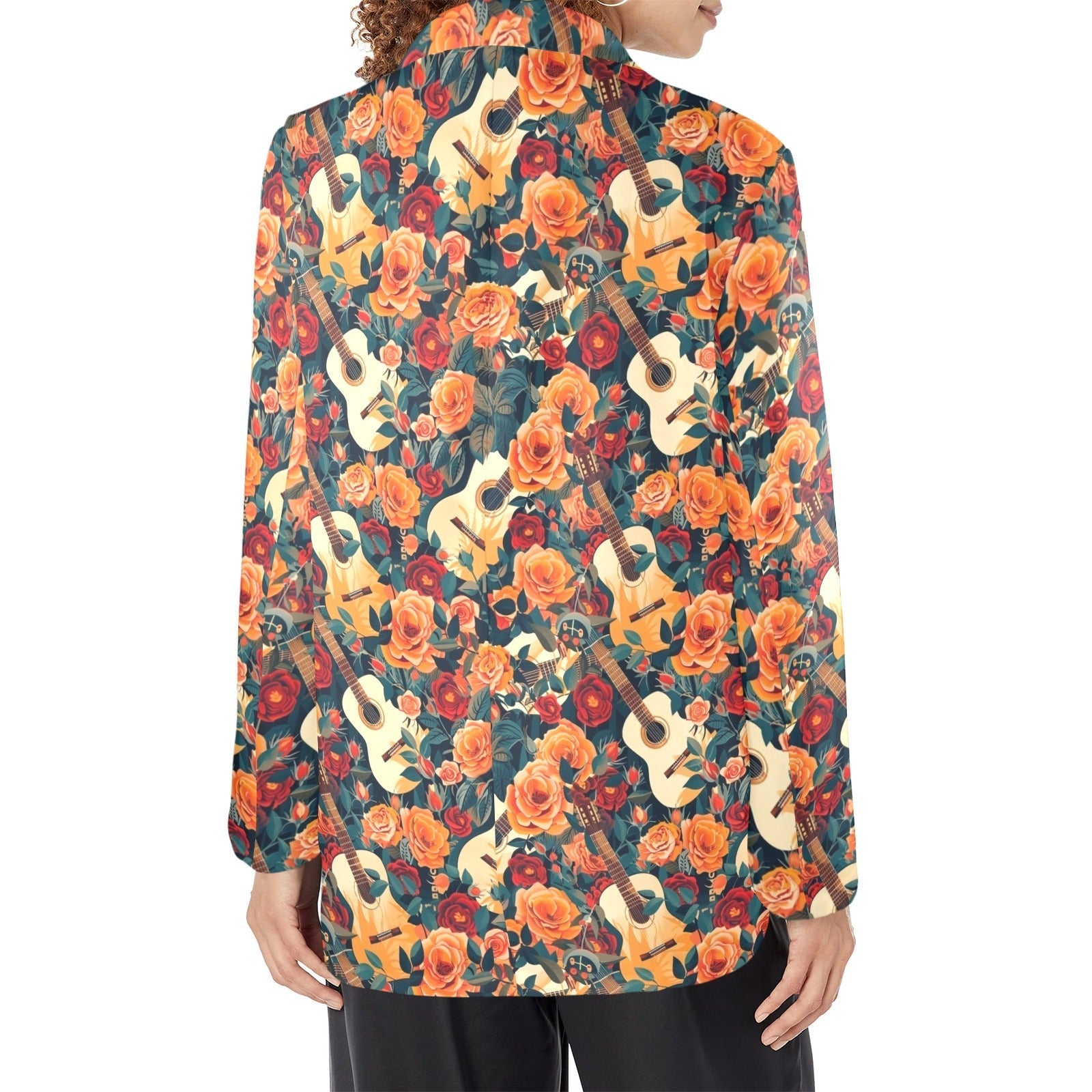 Baha Ranch Colores De Mexico Roses & Guitars Floral Blazer Baha Ranch Western Wear