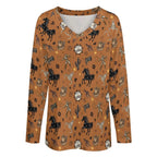 Baha Ranch Western Print Long Sleeve Top Baha Ranch Western Wear