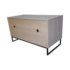 Modern Wooden Cat House with Scratching Mat - 47.64' x 21.46' x 25.98', 76.4 lbs