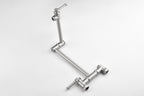 Wall mounted Pot Filler Faucet, Modern Brass Pot Filler Two-Attachment Wall Mount Folding Kitchen Pot Filler Swing Arm