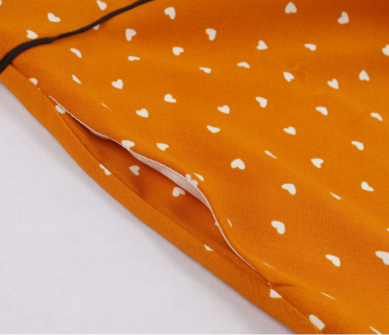 Polka Dot Hit Color Plus Size Women's Short Sleeve Dress