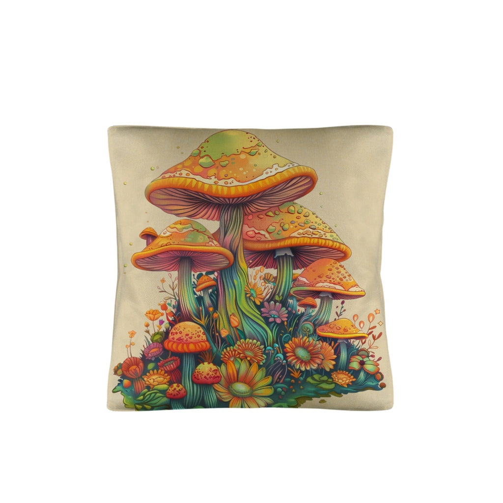 Retro Mushrooms Pillow Case Made in America Baha Ranch Western Wear
