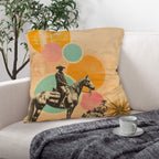 Baha Ranch Retro Pop Western Lost Cowboy Pillow Case Made in America Baha Ranch Western Wear