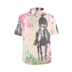 Baha Ranch Retro Pop Western Trail Ride Polo Shirt Baha Ranch Western Wear