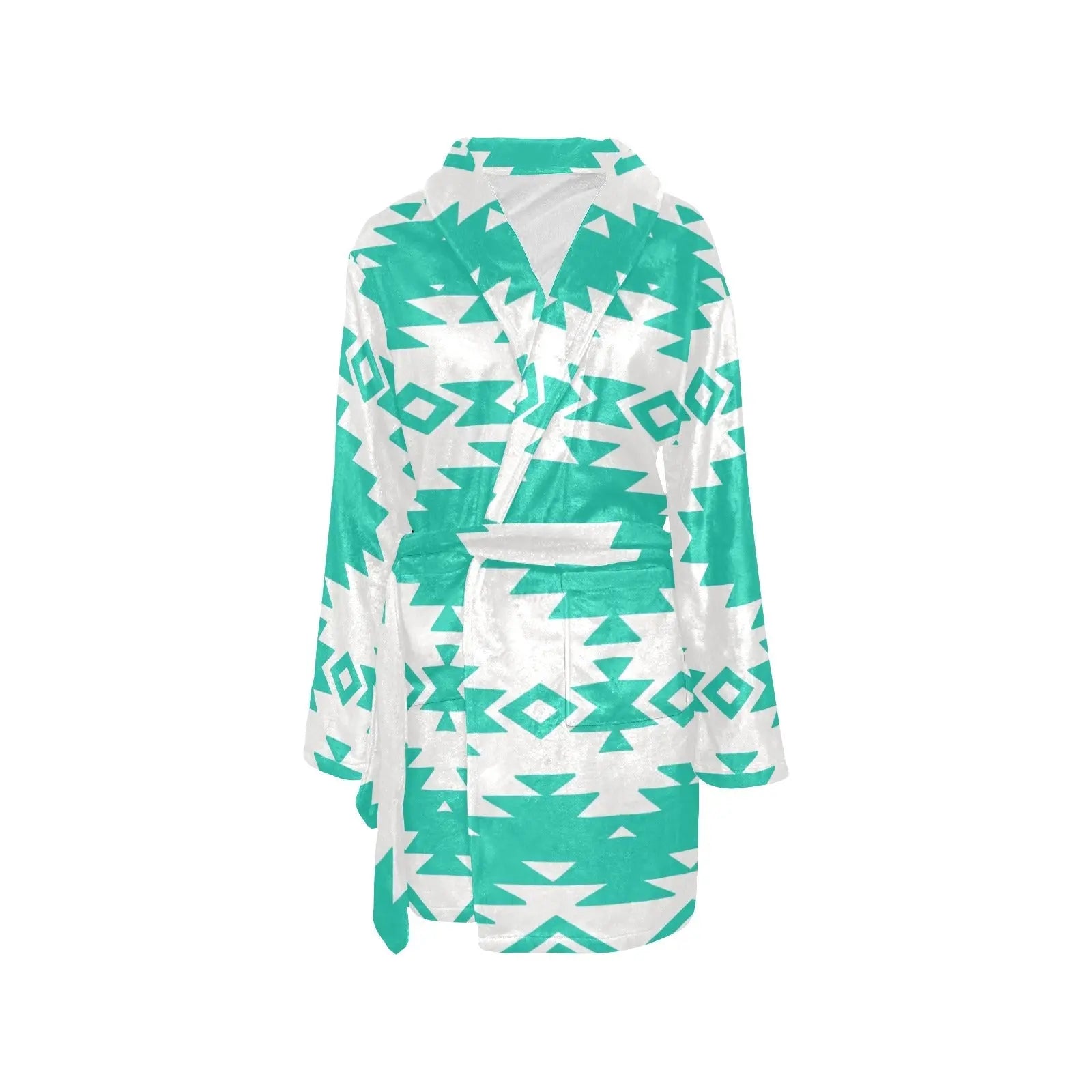 Turquoise Aztec Women's Western Bath Robe Baha Ranch Western Wear