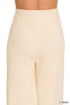 Zenana Viscose Sweater Pants