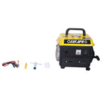 Portable Outdoor Generator Low Noise Gas Powered for Home Use Yellow Steel 14.60x12.20x13.80 Inches