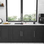 Brushed Nickel Stainless Steel Drop-in Kitchen Sink with Ledge Workstation, 33x22 Inch, 16 Gauge