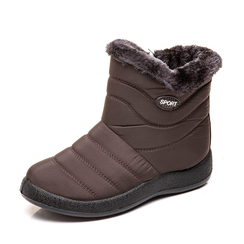 Winter Fashion Plus Size Women Plus Velvet Long Snow Boots