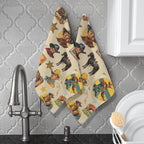 Vintage Cowboy Collage Set of 2 Dish Towels Made in America Baha Ranch Western Wear
