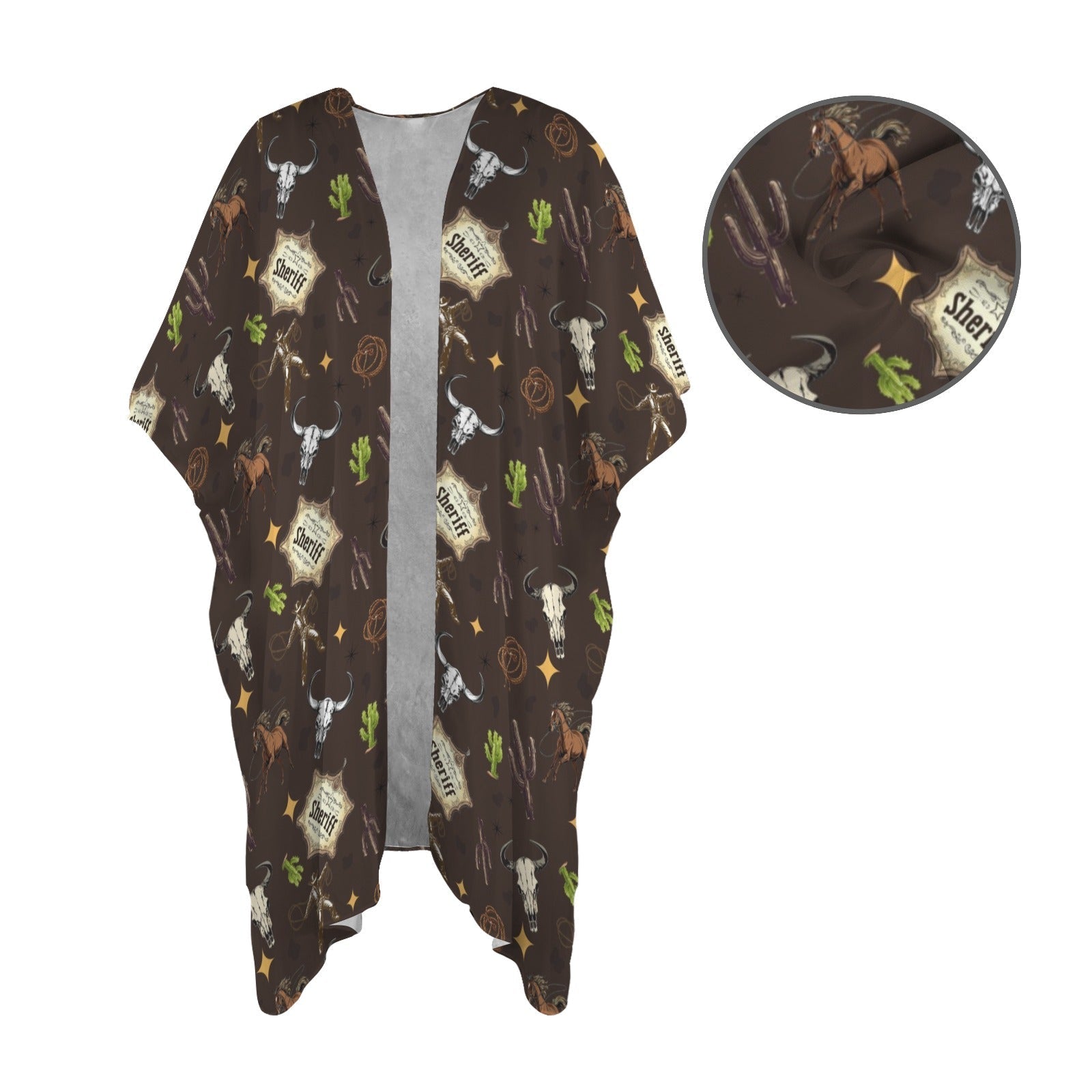 Baha Ranch Western Kimono Duster Coverup Baha Ranch Western Wear