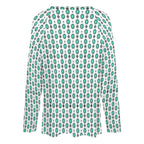Baha Ranch Turquoise Concho Long Sleeve Top Baha Ranch Western Wear