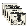 Baha Ranch Black White Cowboy Cosmetic Bag Pack of 5 Made in America Baha Ranch Western Wear