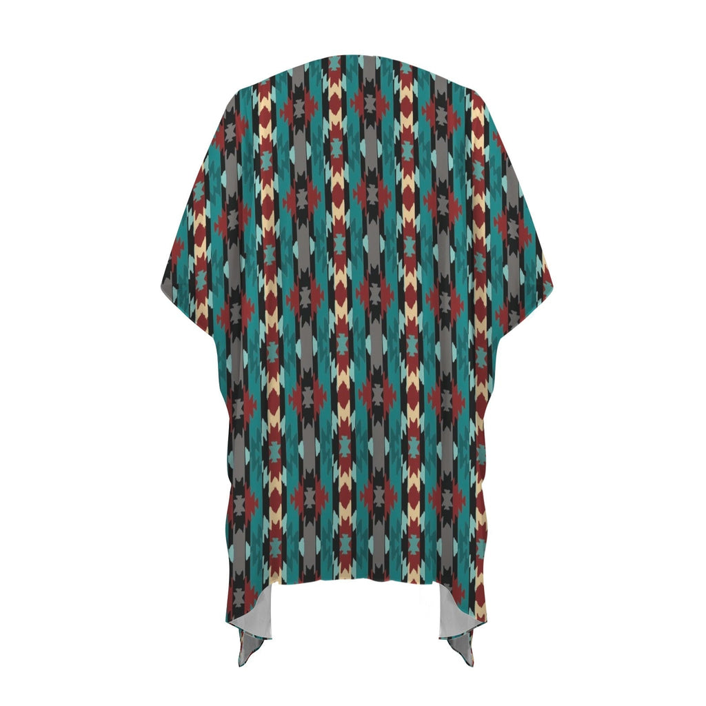 Baha Ranch Southwestern Aztec Duster Kimono Coverup Baha Ranch Western Wear