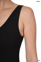 Zenana Ribbed Seamless Sports Romper