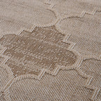 NAAR Guros Collection 2X8 Cream / Trellis Indoor / Outdoor Runner Rug