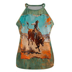 Baha Ranch Eight Second Bull Ride Rodeo Tank Top Baha Ranch Western Wear