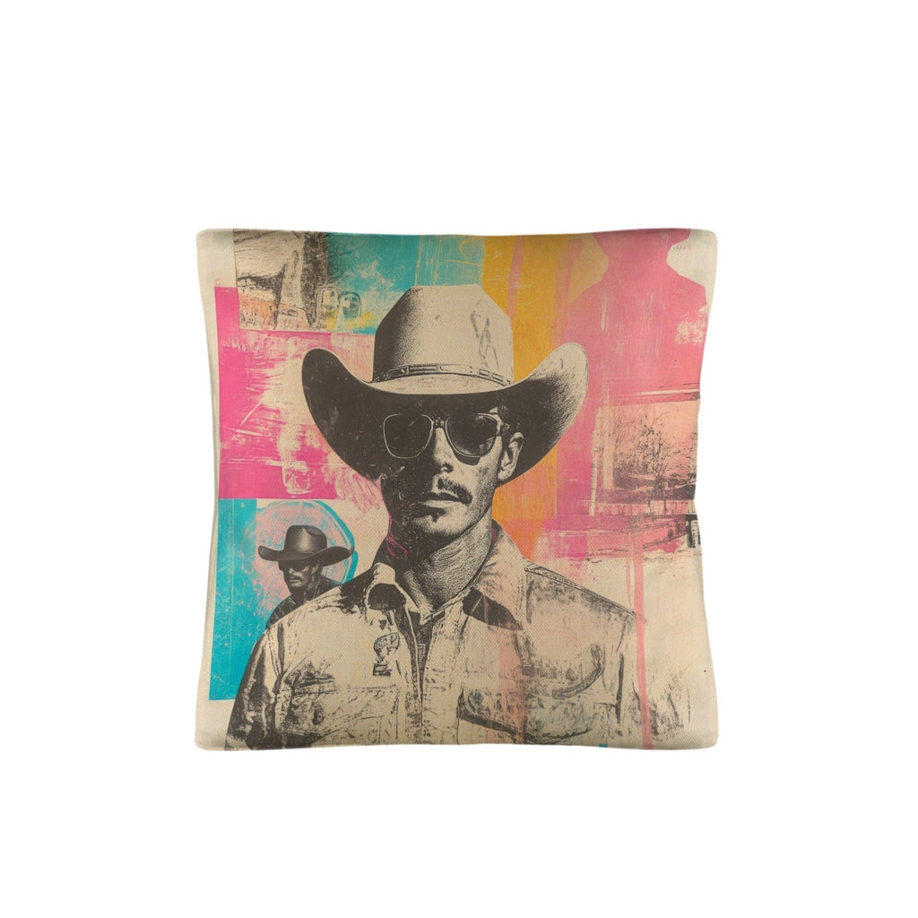 Baha Ranch Retro Pop Western Hey Cowboy Pillow Case Made in America Baha Ranch Western Wear