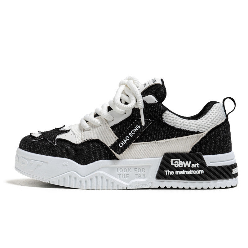 New cool urban Black Breathable Casual Shoes five star shoes