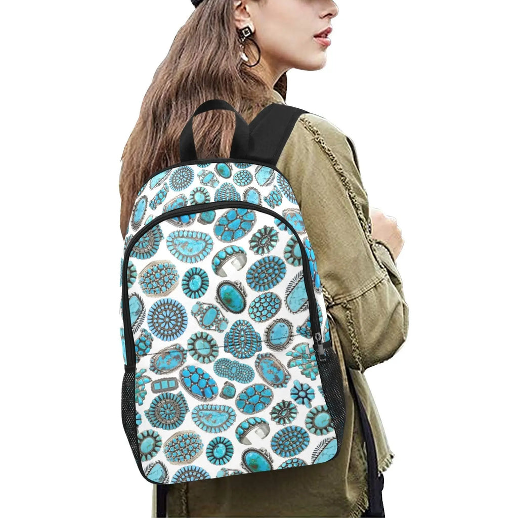 Turquoise Crazy Backpack Baha Ranch Western Wear