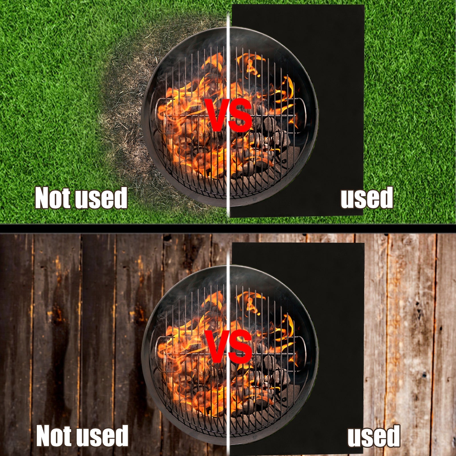 Fireplace Brazier Fireproof Pad Outdoor