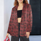 Baha Ranch Burgandy Cowboy Women's Western Blazer Baha Ranch Western Wear