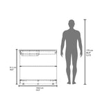 Utility Sink Cabinet 36' H, 2 Doors, 2 Shelves, White Oak - Kitchen