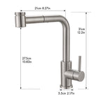 Sink Faucet, Black Kitchen Faucets with Pull out Sprayer, Bathroom Sink Faucets Mini Bar Prep Faucet