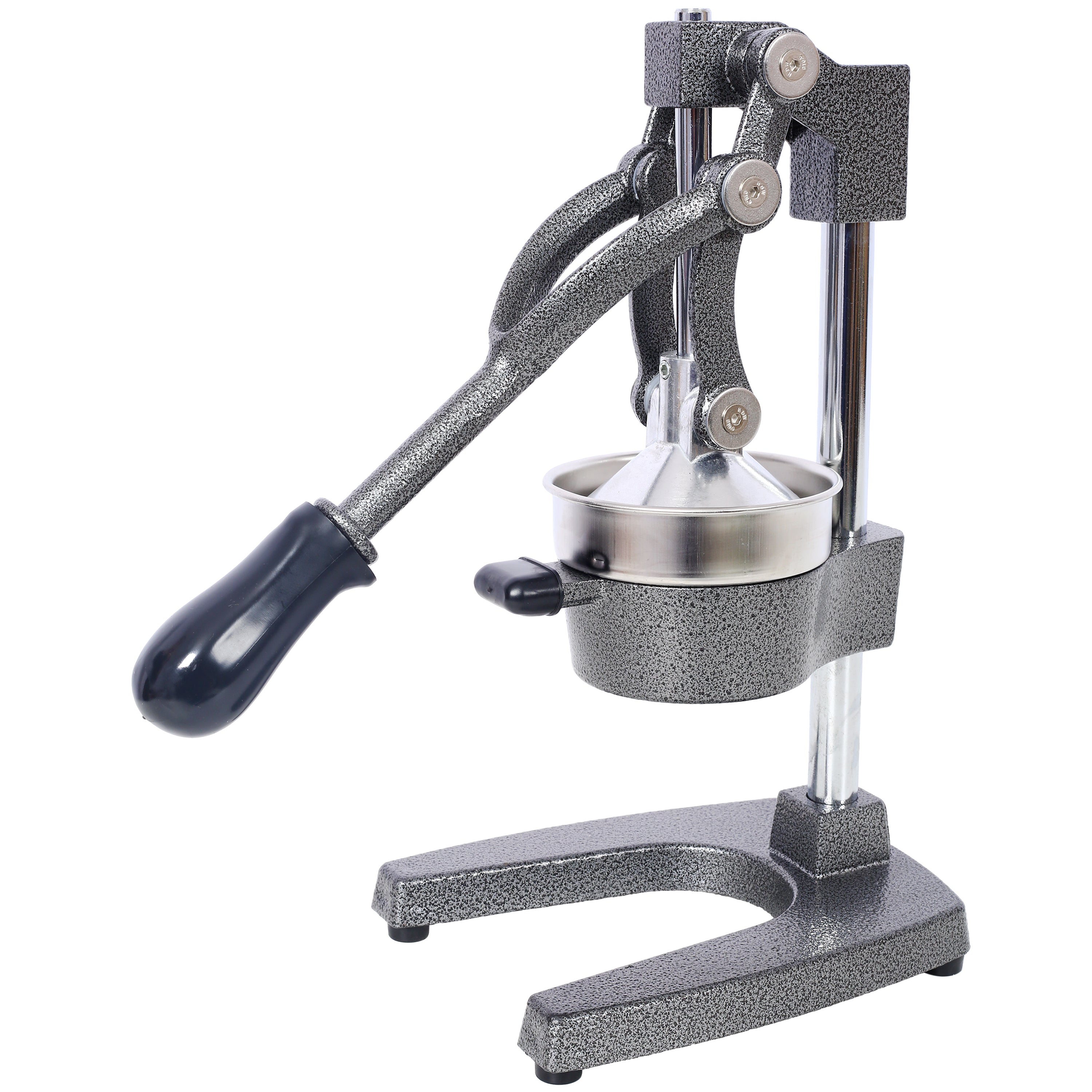 Cast Iron Citrus Juicer , Extra-Large Commercial Grade Manual Hand Press , Heavy Duty Countertop Squeezer for Fresh Orange Juice ,grey color